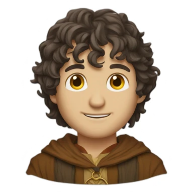 Frodo baggins with the ring sticker