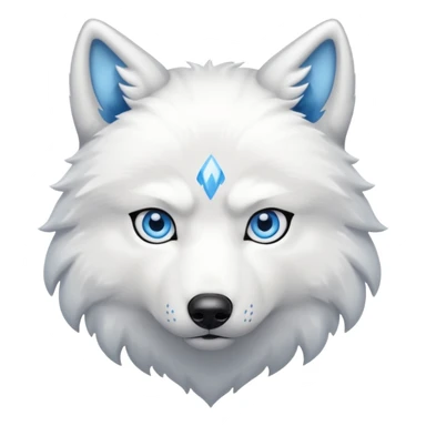 Snow wolf sticker