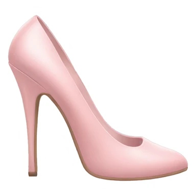 Pair of pastel pink pumps sticker