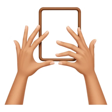 hands showing rectangle frame gesture, photography focus sticker