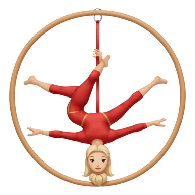 aerial hoop aerialist no colour  sticker