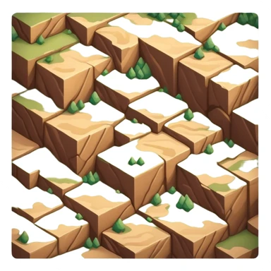 isometric rugged terrain tile sticker