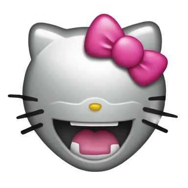 Create a ghetto hello kitty with grillz sticker