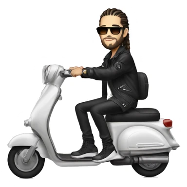 Tom kaulitz on a scooter sticker