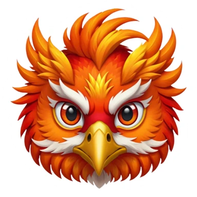 Bored blazing phoenix sticker