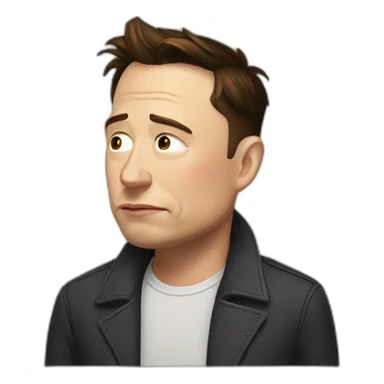 elon musk sad sticker