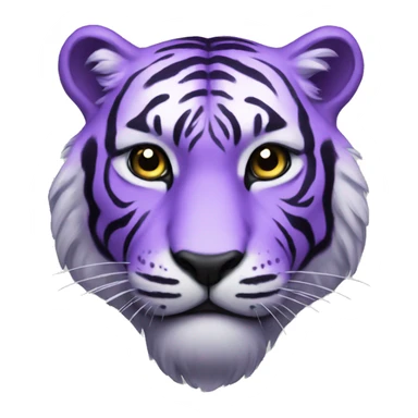 purple tiger sticker