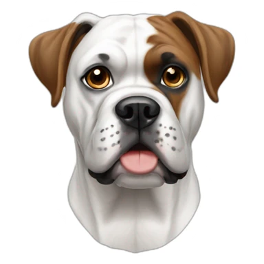 white-boxer-dog sticker