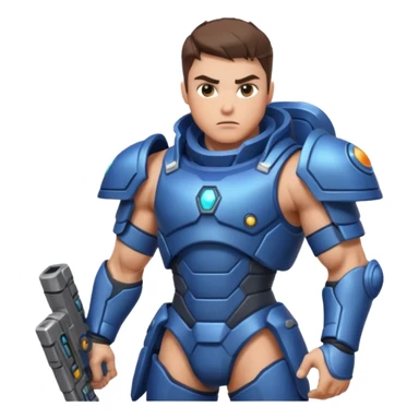 space warrior with rpg sticker