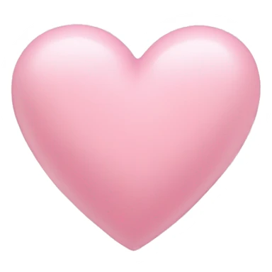 Light pink heart emoji  sticker