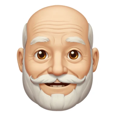 biblical old man white beard sticker