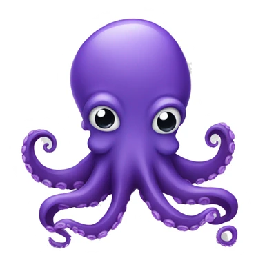 purple octopus sticker