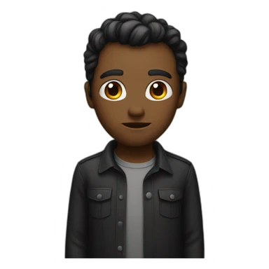 serious_staredown_black_shirt sticker