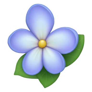 A beautiful blue with lilac flower sticker