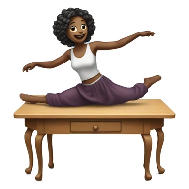 woman dancing on a table sticker