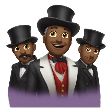 the magician and his entourage sticker