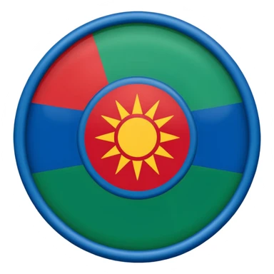 Drapeau gitan sticker