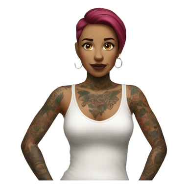 tattooed-woman sticker