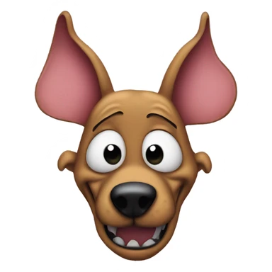 cowardly dog sticker