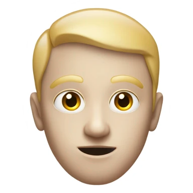 white person with third eye open sticker