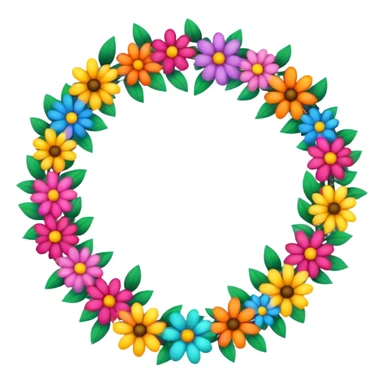 Flower garland  sticker