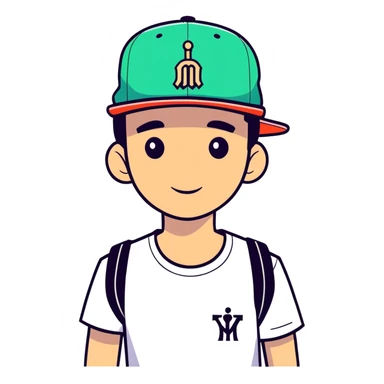 Josh King Madrid Jetset wearing SnapBack sticker