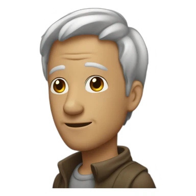 Homme avec une dinde sticker