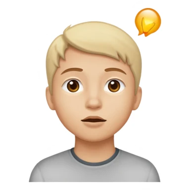 person looking up left sticker