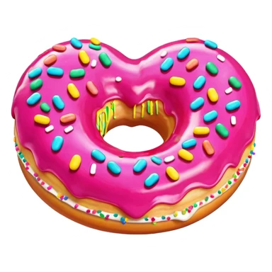 Kalpli donut sticker