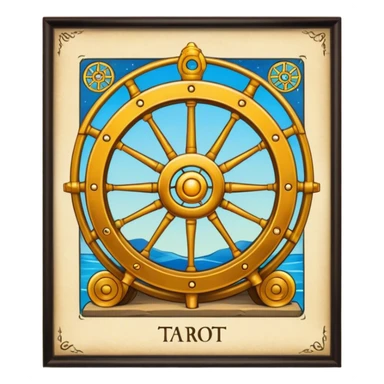 Wheel Tarot Card sticker