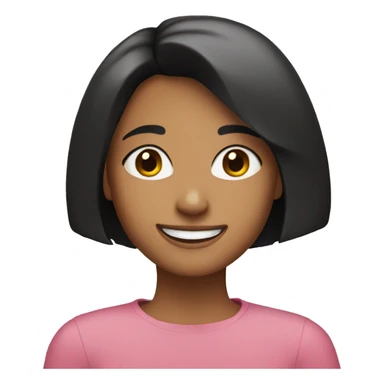 BOB CUT GIRL SMILE sticker