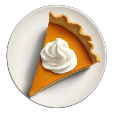 part de pumpkin pie with cream sticker