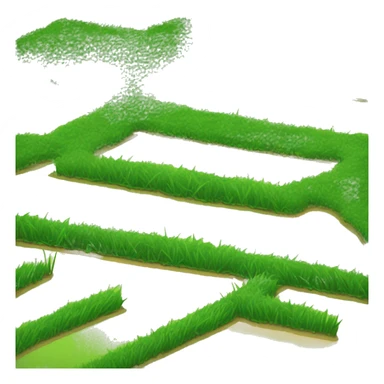 Grass land and pimple sticker