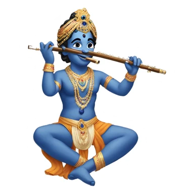  Krishna with flute sticker