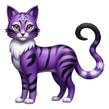 Liepard-Delcatty-Pokémon-Fakémon-hybrid-creature (full body) sticker