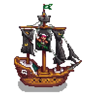 pirate ship sticker