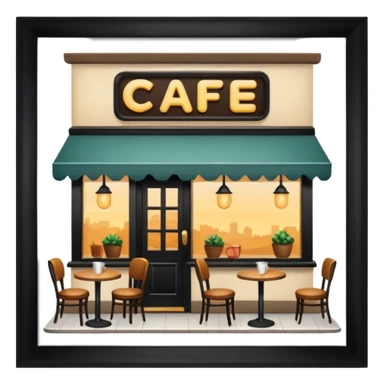 una cafeteria sticker