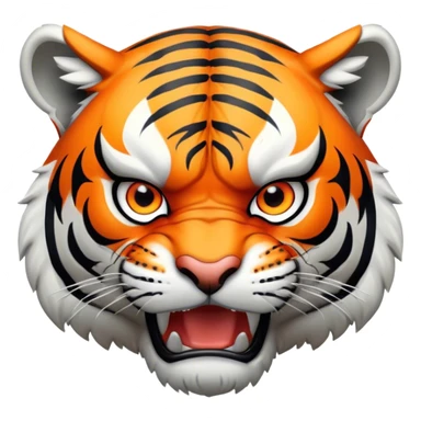 ANGRY Tiger body sticker