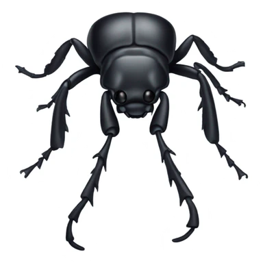 Black beetle sticker