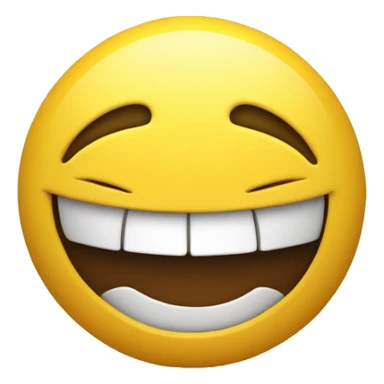 A yellow emoji smiling but with big biceps sticker