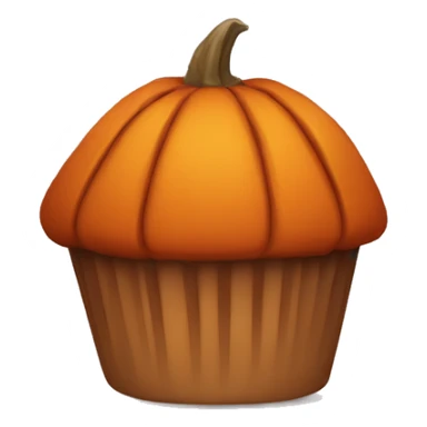 Pumpkin muffin without face sticker
