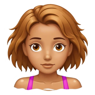 girl in swimming pool sticker