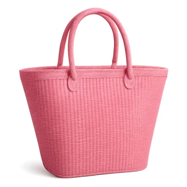 pink beach bag sticker