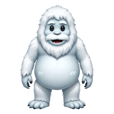 abominable snow man sticker