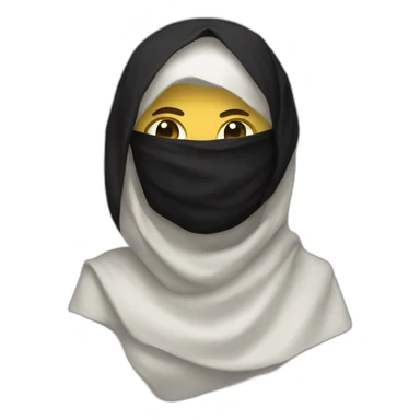 Black flag with shahada sticker