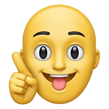 Smiling face with middle finger sticker