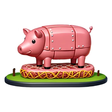  paris city SPAM meat jeff koons style sculpture arty landscape  sticker
