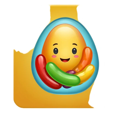 Jelly bean sticker