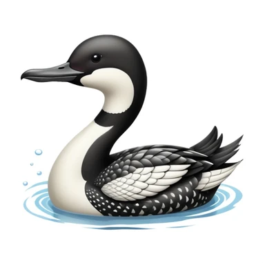 Loon bird sticker