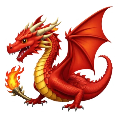 Red dragon sticker